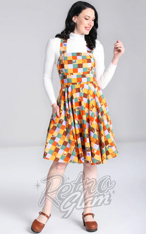 Hell Bunny Hawthorn Pinafore Dress Hell Bunny Hawthorn Pinafore Dress