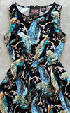 Retrolicious Vintage Dress in Peacock Print bodice Retrolicious Vintage Dress in Peacock Print bodice
