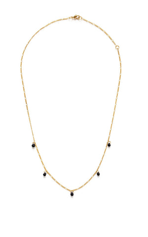 Amano Studio Five Graces Chain Necklace black stones Amano Studio Five Graces Chain Necklace black stones