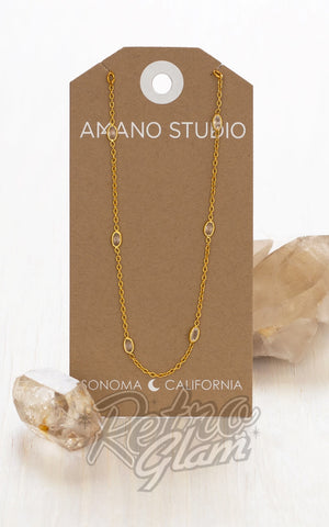 Amano Studio Crystal Station Chain Necklace card Amano Studio Crystal Station Chain Necklace card