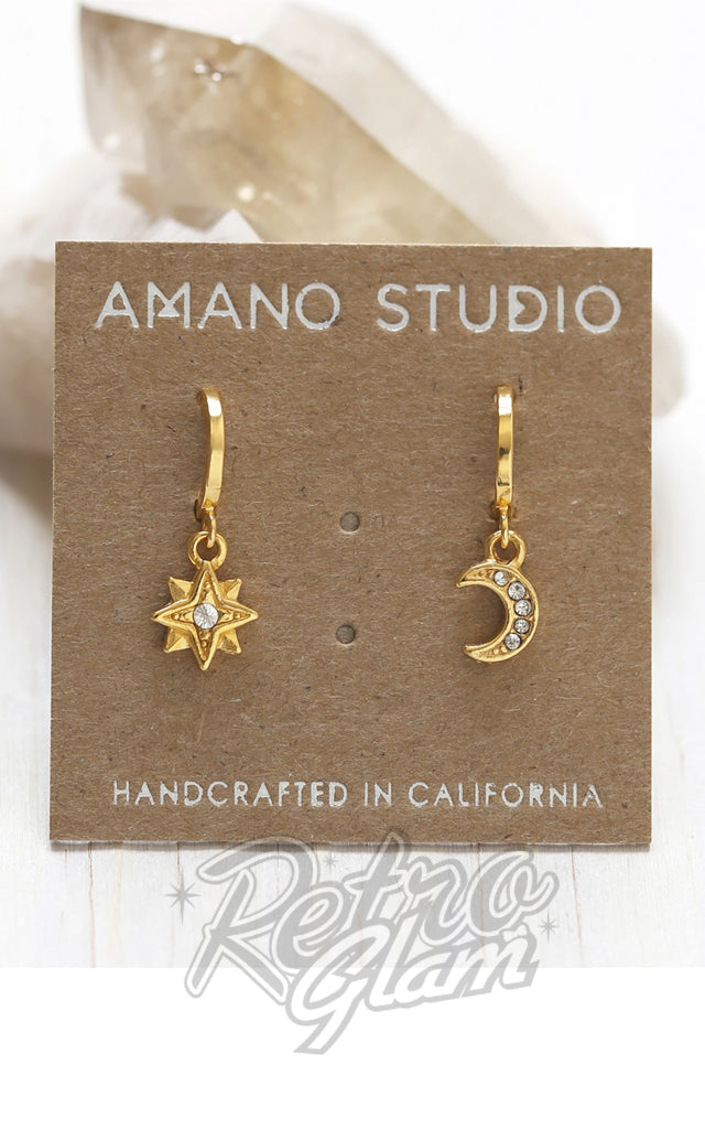 Amano Studio Juno Crystal Huggie Earrings Amano Studio Juno Crystal Huggie Earrings