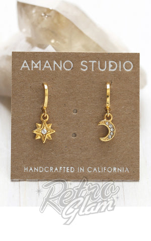 Amano Studio Juno Crystal Huggie Earrings Amano Studio Juno Crystal Huggie Earrings
