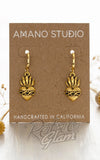 sacred heart huggie earrings sacred heart huggie earrings
