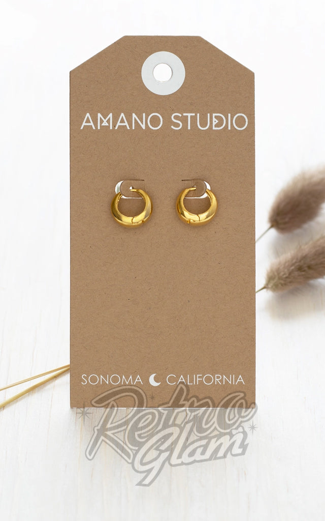 Amano Studio Sofia Small Huggie Hoops Amano Studio Sofia Small Huggie Hoops