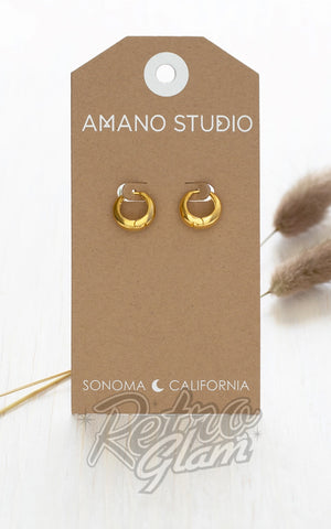 Amano Studio Sofia Small Huggie Hoops Amano Studio Sofia Small Huggie Hoops