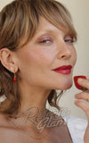 Amano Studio Strawberry Huggie Earrings model Amano Studio Strawberry Huggie Earrings model