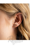 Amano Studio Tiny Crescent Moon Stud Earrings model Amano Studio Tiny Crescent Moon Stud Earrings model