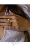 Crescent moon ring Crescent moon ring