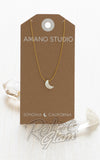 Amano Studio Mother Of Pearl Moon Neckace card Amano Studio Mother Of Pearl Moon Neckace card