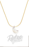 Amano Studio Mother Of Pearl Moon Neckace chain Amano Studio Mother Of Pearl Moon Neckace chain
