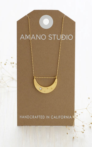 Amano Studio Starlight Crescent Necklace Amano Studio Starlight Crescent Necklace