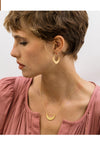 Amano Studio Starlight Crescent Necklace model Amano Studio Starlight Crescent Necklace model