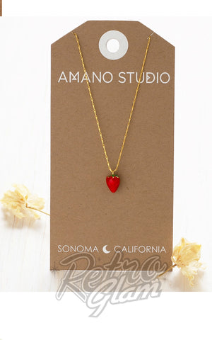 Amano Studio Strawberry Neckace card Amano Studio Strawberry Neckace card