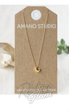 Amano Studio Tiny Crescent Moon Neckace card Amano Studio Tiny Crescent Moon Neckace card