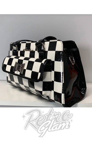 Astro Bettie Cosmo Handbag in Checkerboard side