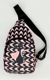 Astro Bettie Cat Boomerang Sling Bag in Pink Astro Bettie Cat Boomerang Sling Bag in Pink