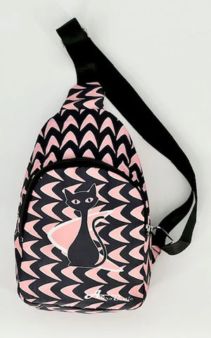 Astro Bettie Cat Boomerang Sling Bag in Pink Astro Bettie Cat Boomerang Sling Bag in Pink