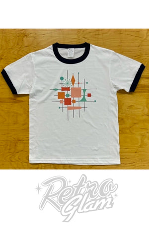 Astro Bettie Unisex Atomic Print Ringer Astro Bettie Unisex Atomic Print Ringer