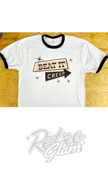 Astro Bettie Unisex Beat It Creep Ringer T-Shirt – Retro Glam