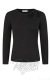Banned Bella Bow Jumper in Black Banned Bella Bow Jumper in Black