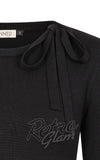 Banned Bella Bow Jumper in Black gothic Banned Bella Bow Jumper in Black gothic