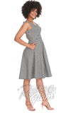 Banned Black Gingham Daisy Dress swing Banned Black Gingham Daisy Dress swing