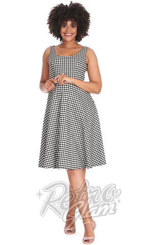 Banned Black Gingham Daisy Dress