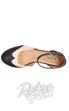 Banned Dapper Dancemates Flat Two Tone Shoes saddle Banned Dapper Dancemates Flat Two Tone Shoes saddle