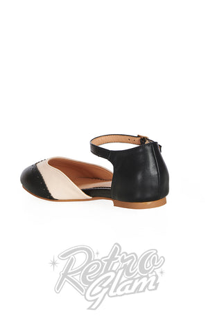 Banned Dapper Dancemates Flat Two Tone Shoes back Banned Dapper Dancemates Flat Two Tone Shoes back