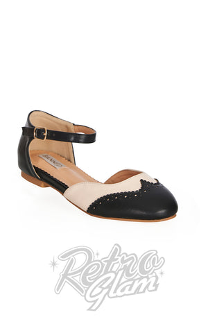 Banned Dapper Dancemates Flat Two Tone Shoes Banned Dapper Dancemates Flat Two Tone Shoes
