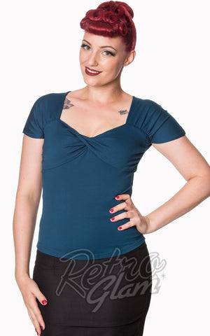 Banned She Who Dares Top in Teal Banned She Who Dares Top in Teal