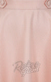 Banned Di Di Swing Skirt in Coral & White Check rockebilly Banned Di Di Swing Skirt in Coral & White Check rockebilly