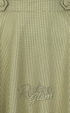 Banned Di Di Swing Skirt in Olive & White Check pinup Banned Di Di Swing Skirt in Olive & White Check pinup