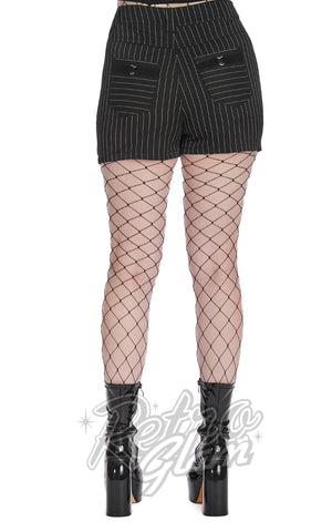 Banned Hina Pinstripe Shorts back Banned Hina Pinstripe Shorts back