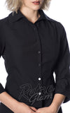 Banned Janine Blouse in Black detail Banned Janine Blouse in Black detail