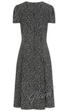Banned Josephine Black Ditzy Flowers Dress back Banned Josephine Black Ditzy Flowers Dress back