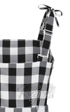Banned June Dress in Black & White Gingham straps Banned June Dress in Black & White Gingham straps