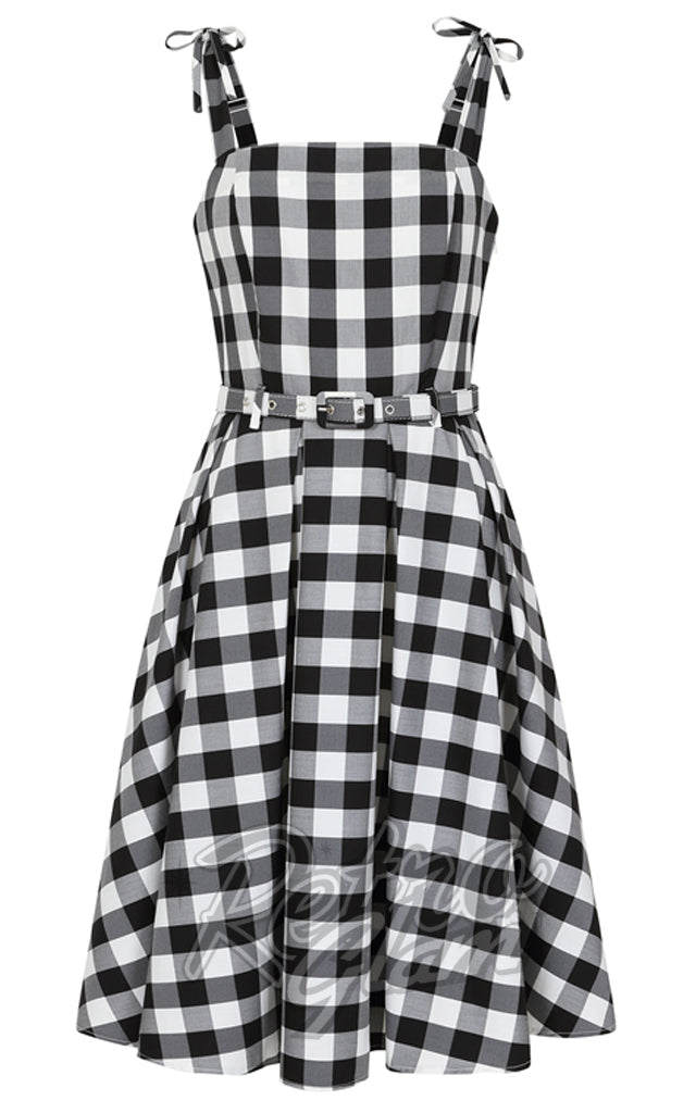 Banned June Dress in Black & White Gingham - XL left only Banned June Dress in Black & White Gingham - XL left only