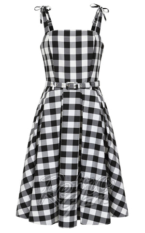 Banned June Dress in Black & White Gingham Banned June Dress in Black & White Gingham