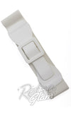Banned Ladies Day Out Square Buckle white Stretch Belt Banned Ladies Day Out Square Buckle white Stretch Belt