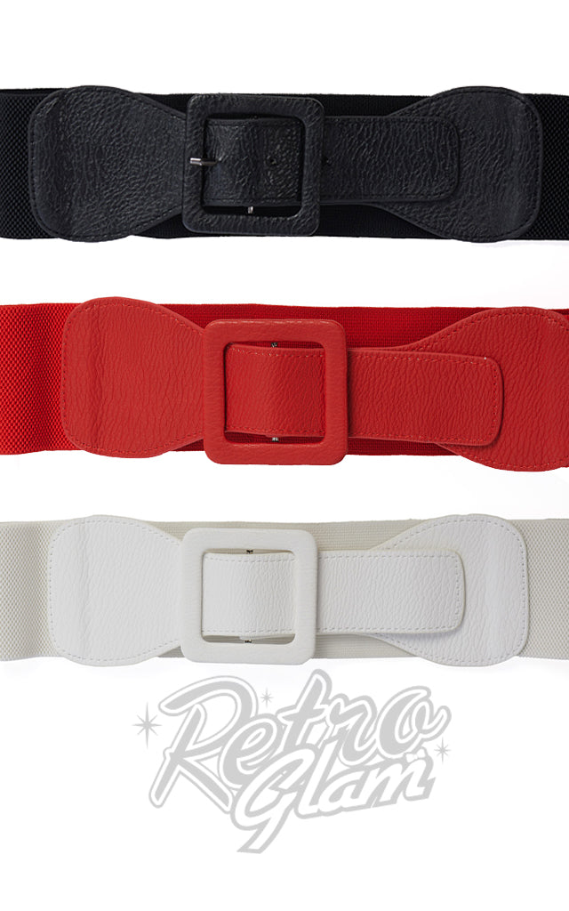 Banned Ladies Day Out Square Buckle Stretch Belt Banned Ladies Day Out Square Buckle Stretch Belt
