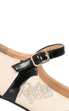 Banned Nostalgia Shoes in Black & Cream detail Banned Nostalgia Shoes in Black & Cream detail