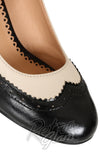 Banned Nostalgia in Black & Cream two tone heels Banned Nostalgia in Black & Cream two tone heels