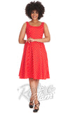 Banned Dot Days Dress in Red Polka Banned Dot Days Dress in Red Polka