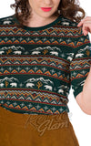 Banned Faire Isle Bear Jumper detail Banned Faire Isle Bear Jumper detail