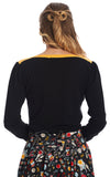 Banned Star Strike Jumper in Black & Yellow back Banned Star Strike Jumper in Black & Yellow back
