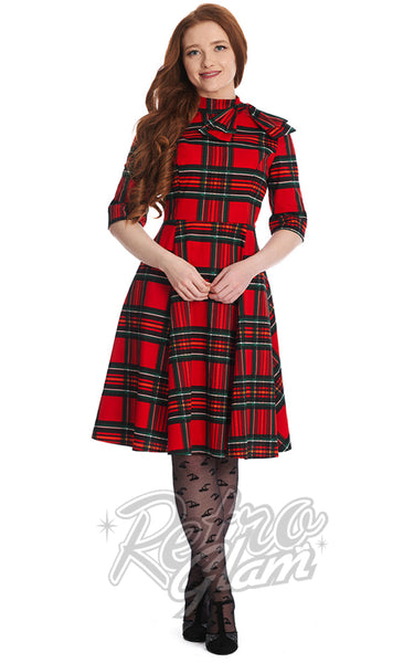 Next red 2025 tartan dress