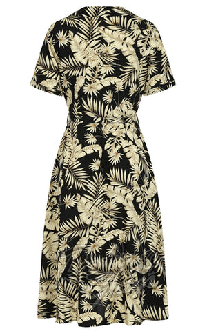 Banned Yvette Tropical Print Shirt Dress back Banned Yvette Tropical Print Shirt Dress back