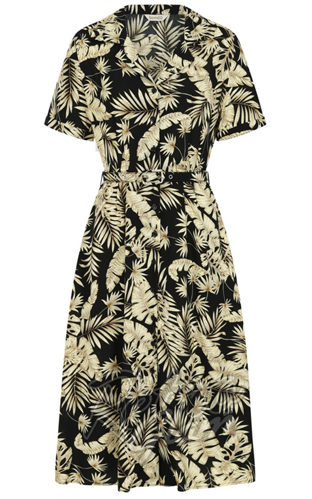 Banned Yvette Tropical Print Shirt Dress Banned Yvette Tropical Print Shirt Dress