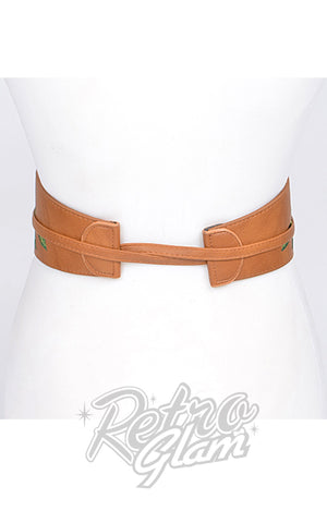 Floral Obi Belt in Black back Floral Obi Belt in Black back